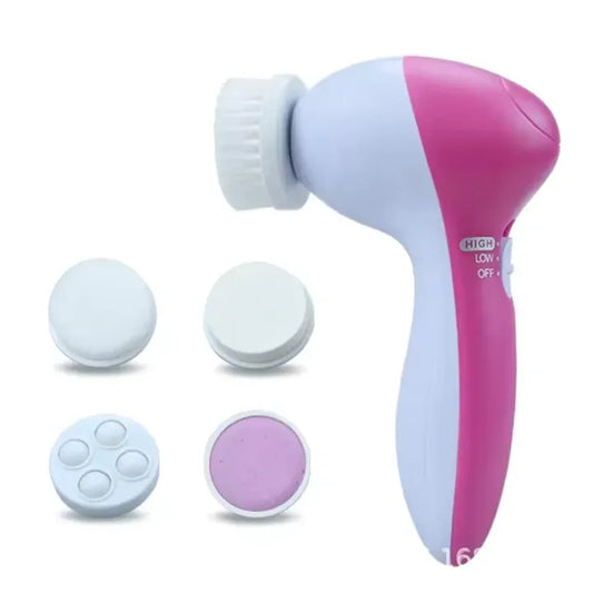 5 in 1 Electric Facial Cleansing Massage Brush