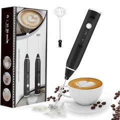 2-in-1 Electric Coffee Frother & Egg Beater (USB Rechargeable)